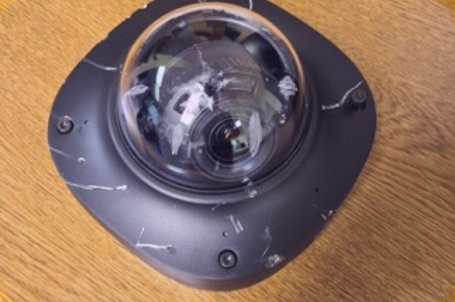 Cracked camera